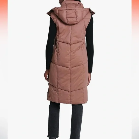 Avec Les Filles Women's Quilted Longline Puffer Vest Sz XL - Picture 14 of 14